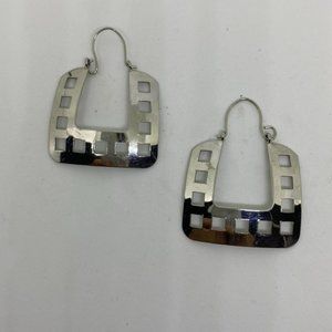 Square Hoop Geometric Earrings Jewelry